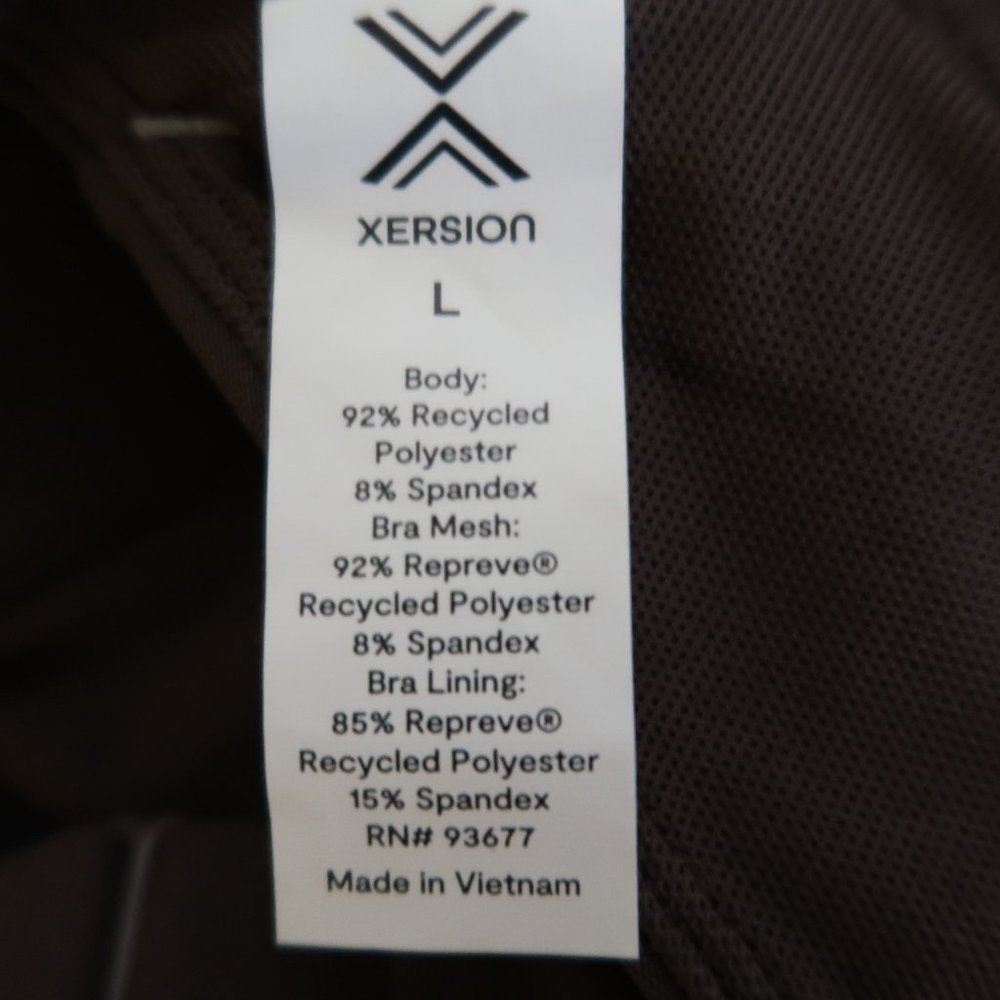 Xersion Raisin Medium Support Racerback Sports Bra - Large - Picture 8 of 9